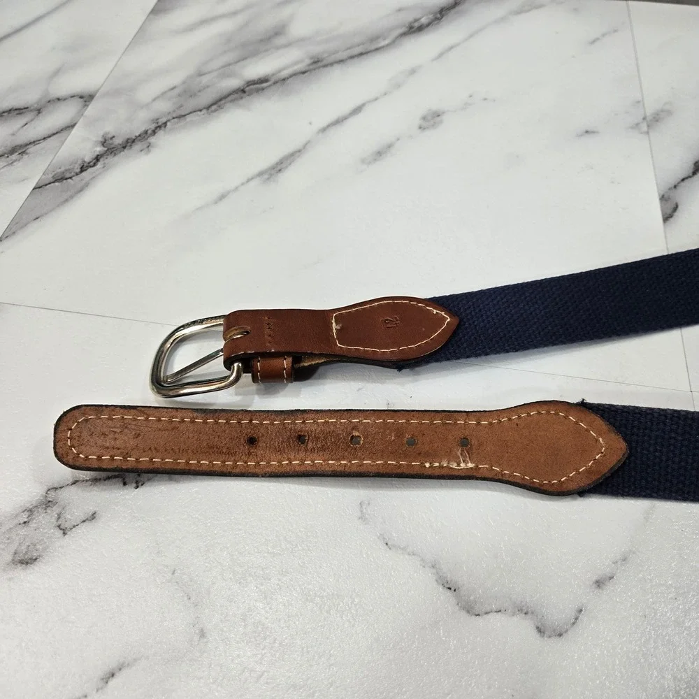 University of Kentucky Wildcats Belt Mens 42 Blue Leather Canvas NCAA Collegiate
